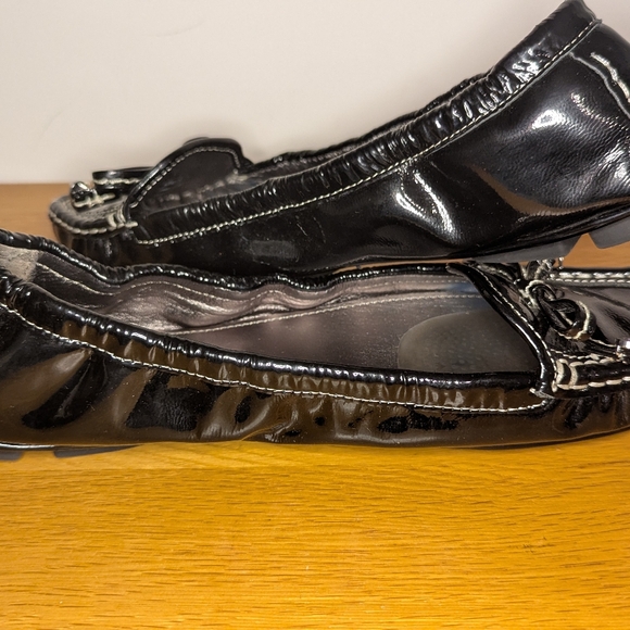 ⭐Coach⭐ Black Patent Leather Loafers Women’s - Size 8.5 - Classic Flats - Picture 6 of 11